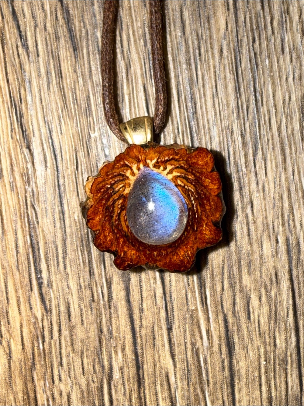 third eye pinecones mini pendant necklace